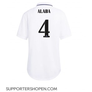 Real Madrid David Alaba #4 Hemma Matchtröja Dam 2022-23 Kortärmad